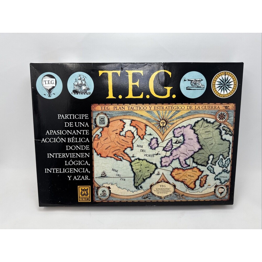 TEG Strategy Board Game Tactical & Strategic War Game (Spanish Edition) Complete